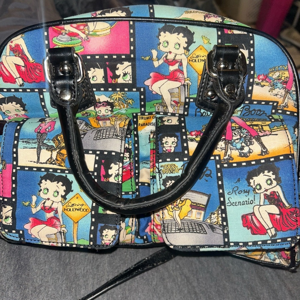 Colorful Cartoon Print Women's Handbag